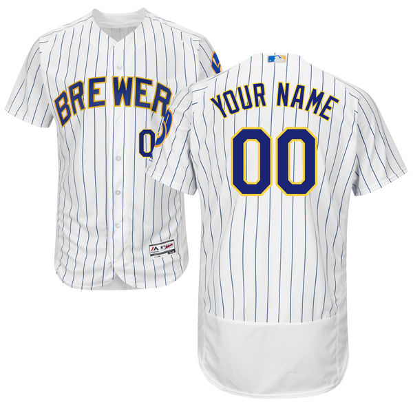 Men's Milwaukee Brewers Flex Base Custom Jersey MLBC0135